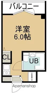 スカイコート函館【4階】の間取り